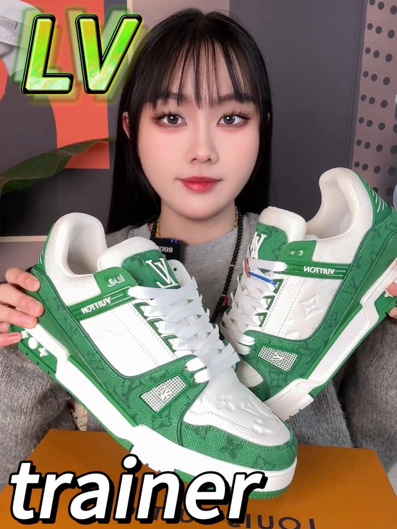 LV trainer|白绿配色!好适合春夏啊!