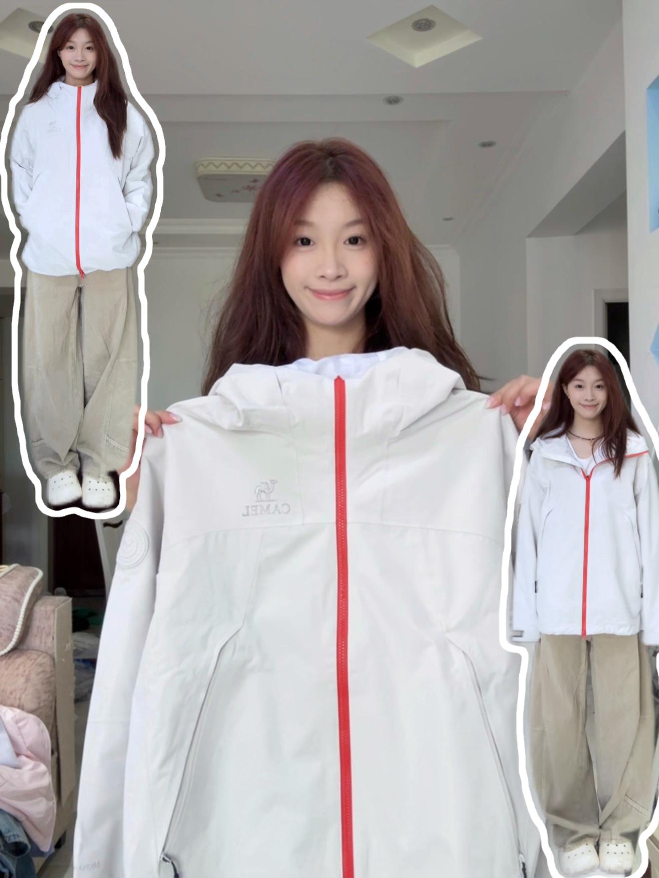 好喜欢我滴韩里韩气冲锋衣外套啊啊啊~~