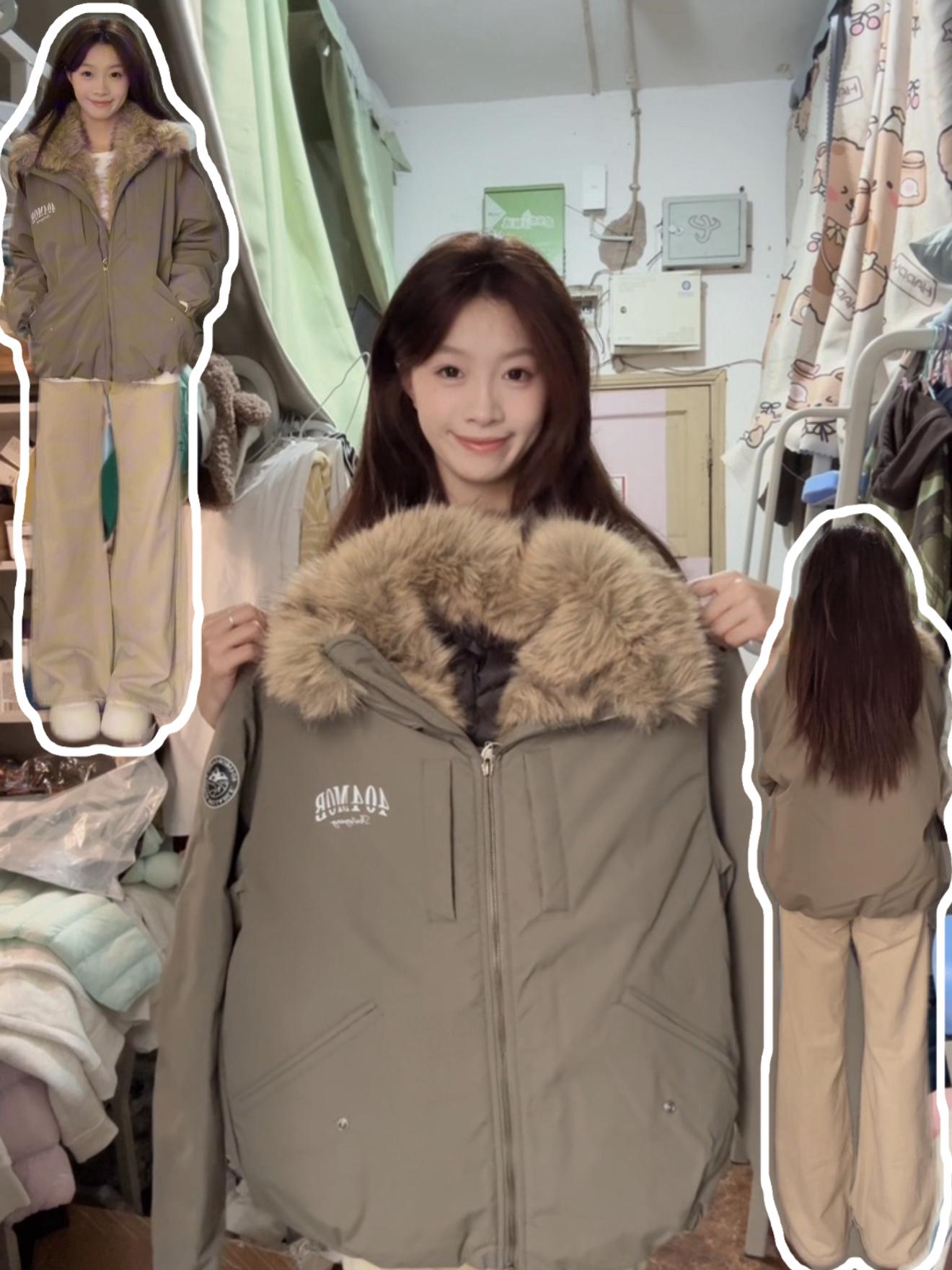 今年冬天❄️穿这件美式风座山雕羽绒服!!
