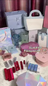 3ce七夕新品开箱下|奶蓝色赠品|试色