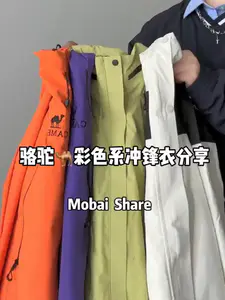 今日份骆驼🐫彩色系冲锋衣📦