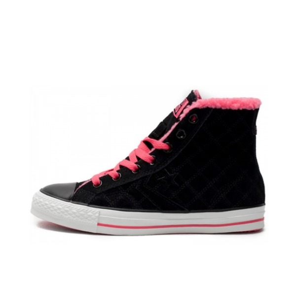 推荐商品：Converse/匡威 Star Player 星箭 防滑耐磨 复古休闲 舒适轻便 简约 板鞋 Black/DeepPink 黑粉全绒