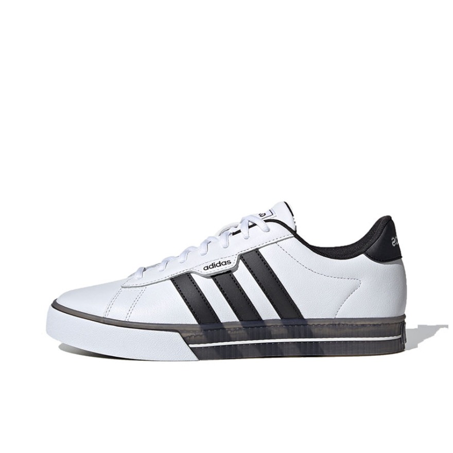 推荐商品：adidas neo Daily 3.0 板鞋 休闲舒适透气耐磨复古防滑轻便 白色/黑色/水晶底