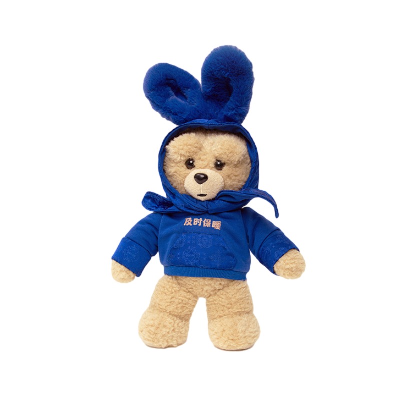 goc in c蓝丝绸熊热水袋女学生可爱充电式暖宝防爆暖手袋毛绒暖宝查看