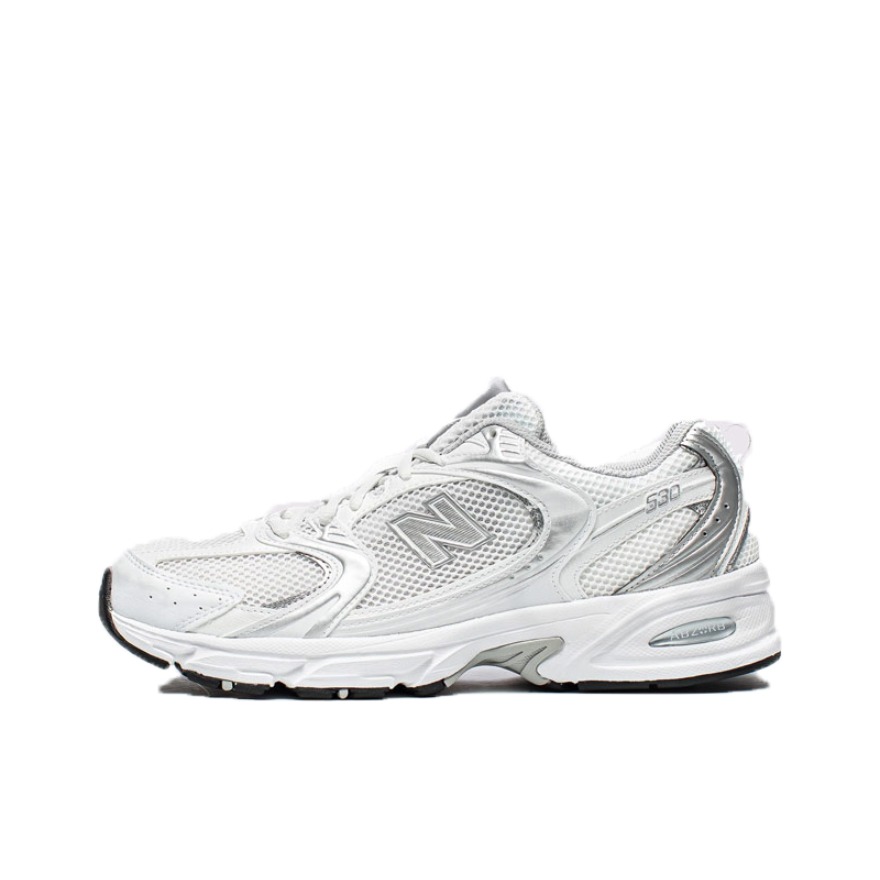 NB 530复古银白休闲跑鞋