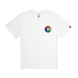 HIPANDA彩虹太阳花刺绣T恤