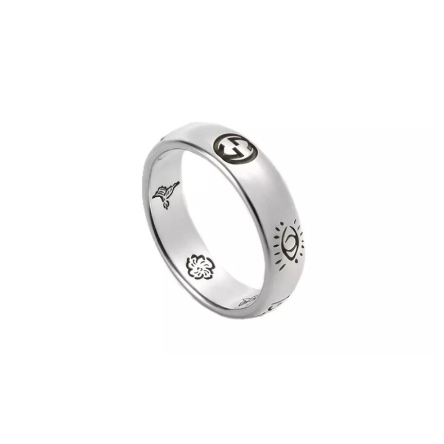 gucci/古驰 blind for love戒指 455247j8400 银色