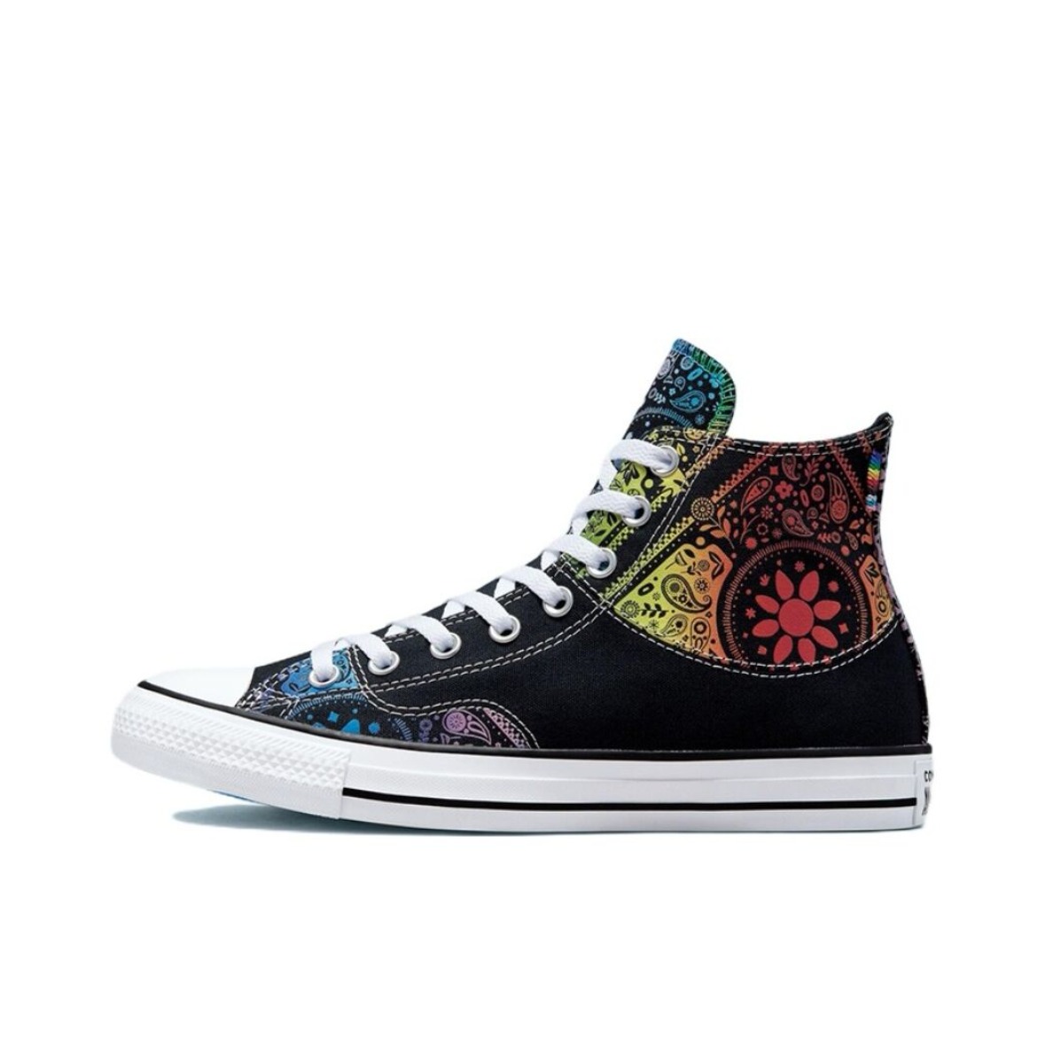 推荐商品：Converse/匡威 Chuck Taylor All Star 帆布鞋 常青款轻便防滑耐磨百搭复古圆头减震贴合高帮 黑绿