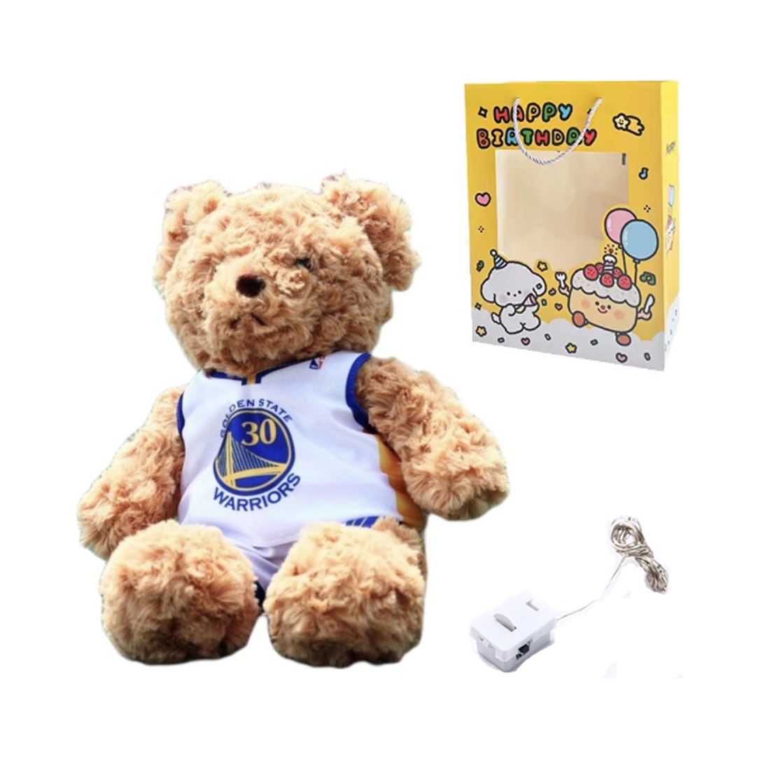 推荐商品：NBA球衣熊篮球小熊 毛绒玩具