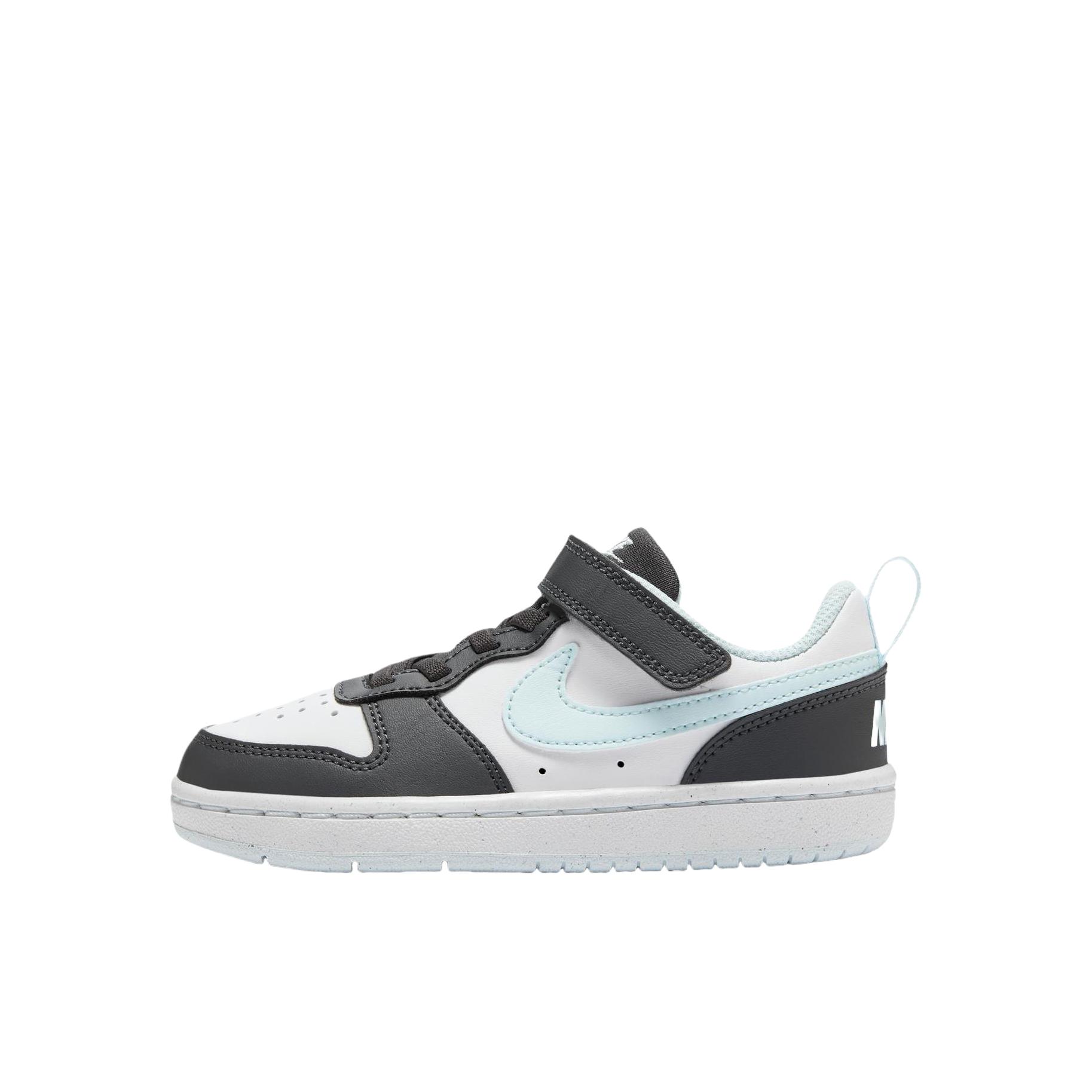 推荐商品：Nike  Court Borough  时尚潮流 舒适轻便 休闲耐磨  板鞋 儿童 小童/煤黑/冰川蓝/白