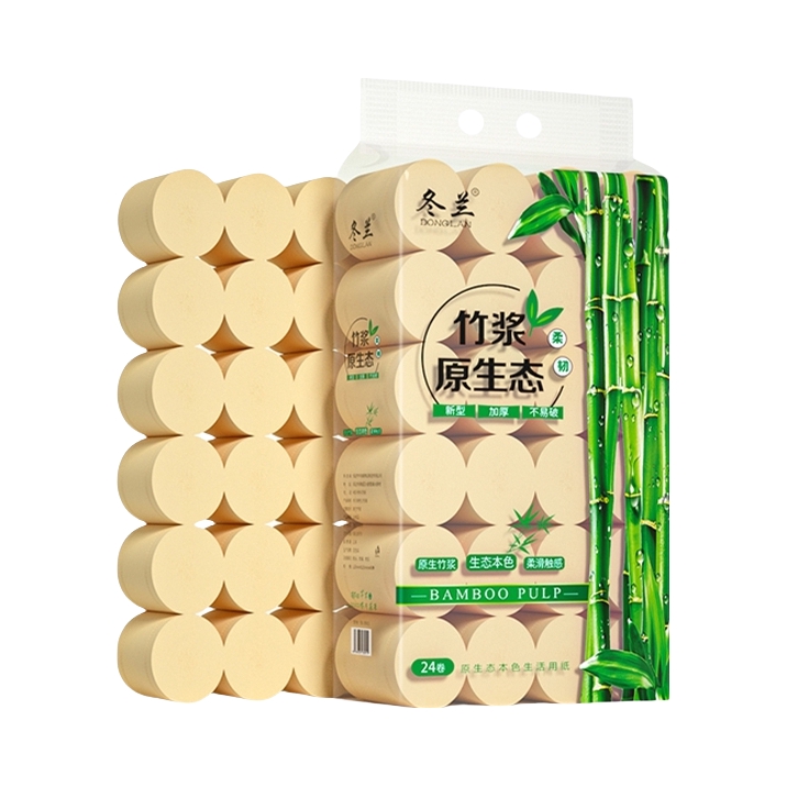 推荐商品：冬兰 原生木浆系列 5层 无芯 家庭装加粗大卷 卫生纸