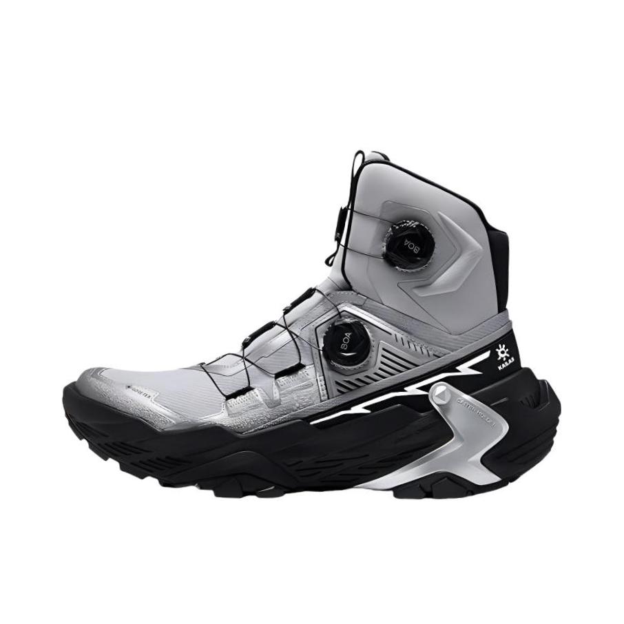 推荐商品：Kailas/凯乐石  YAN GTX HIGH  运动  高帮  防水  户外鞋 女款/钛合金灰/墨黑