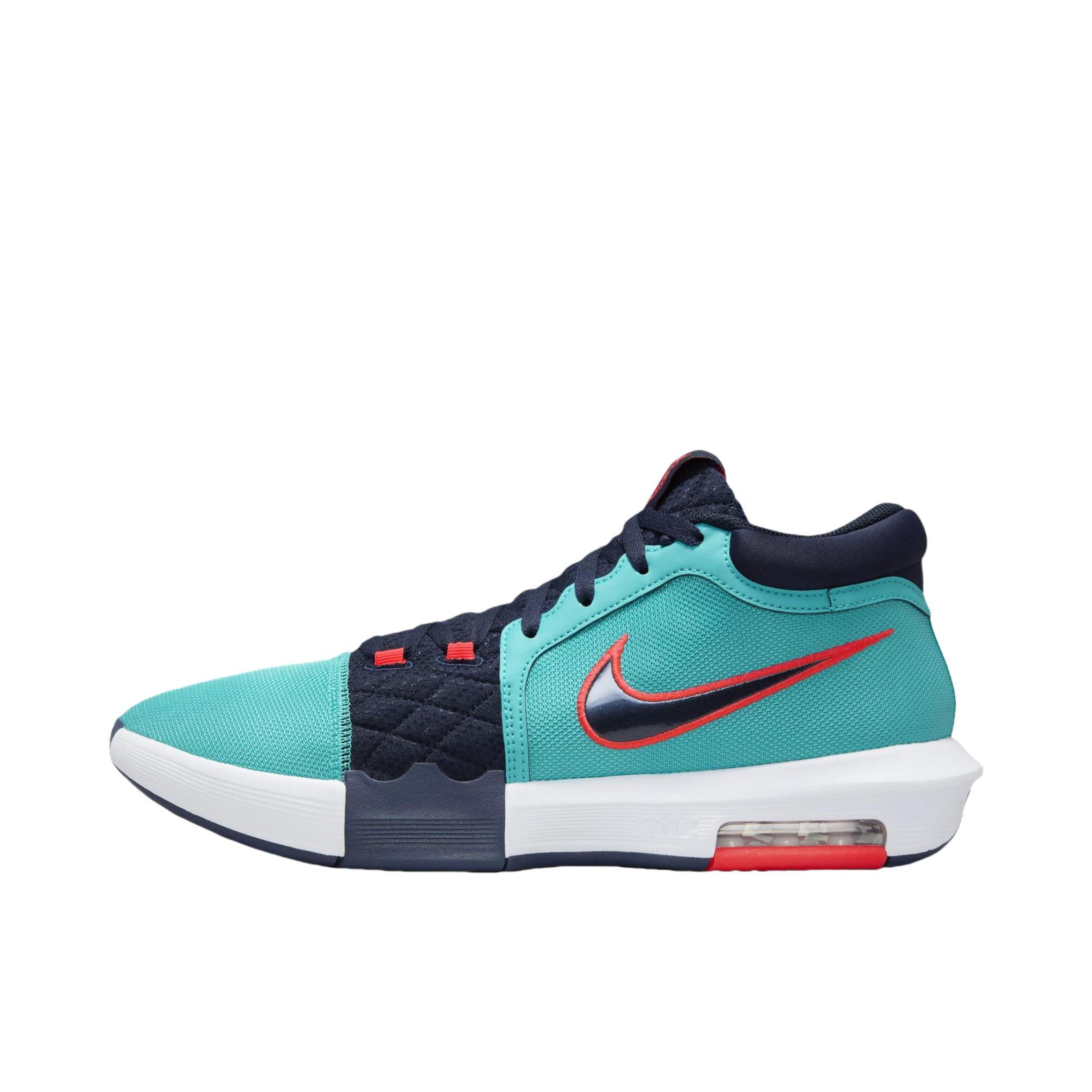 推荐商品：Nike LeBron Witness 8 詹姆斯 减震抗扭 轻便 篮球鞋 蓝色/绿色