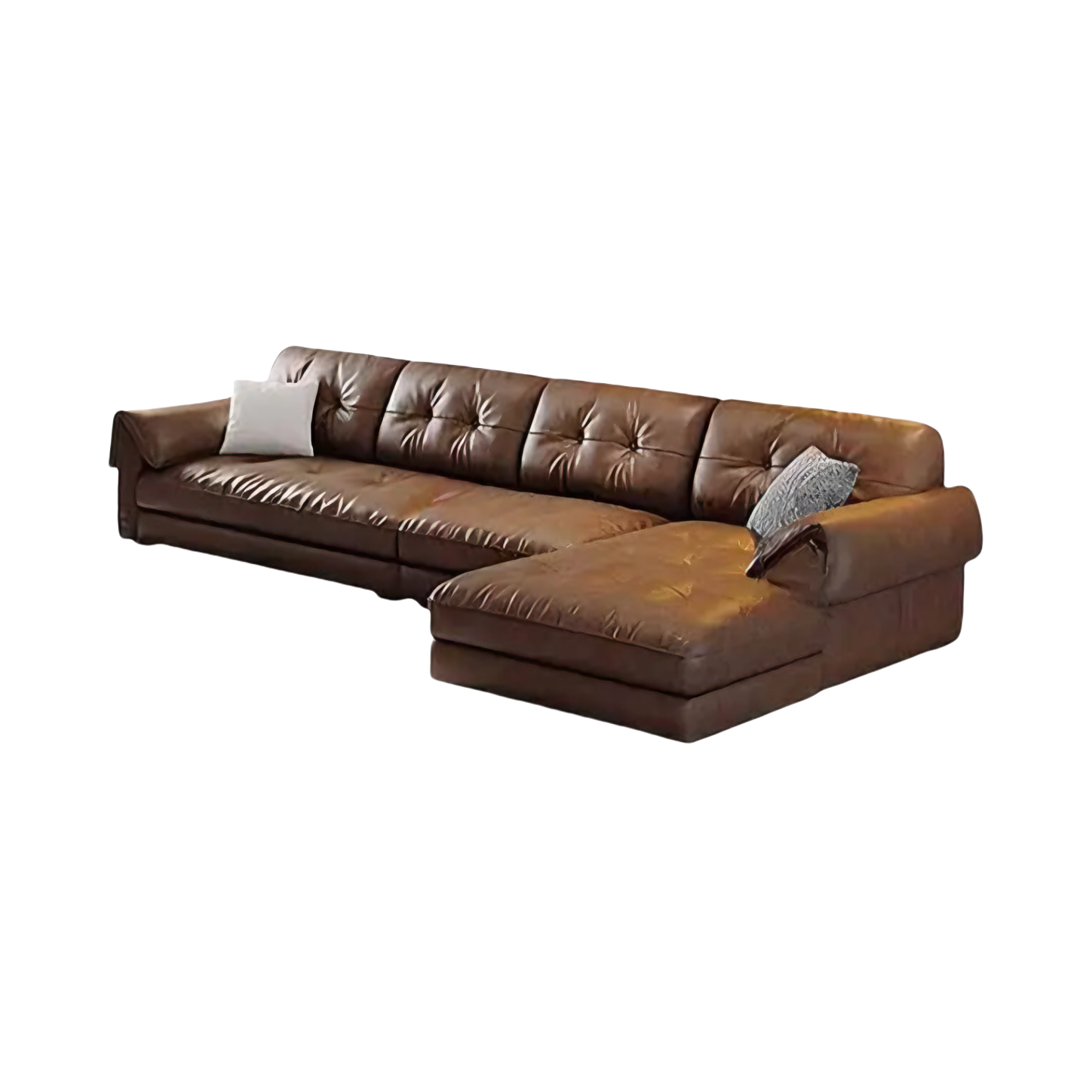 推荐商品：筱琰 意式极简风 全包裹真皮 直排皮艺沙发