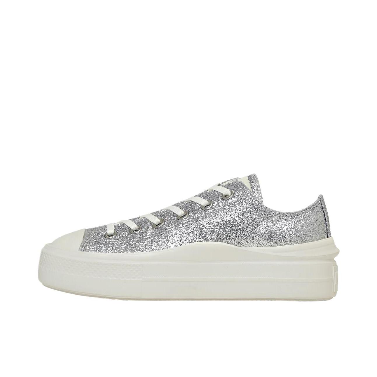 推荐商品：Converse/匡威 ALL STAR LIGHT PLTS 2 帆布鞋 轻便减震高帮橡胶 银色