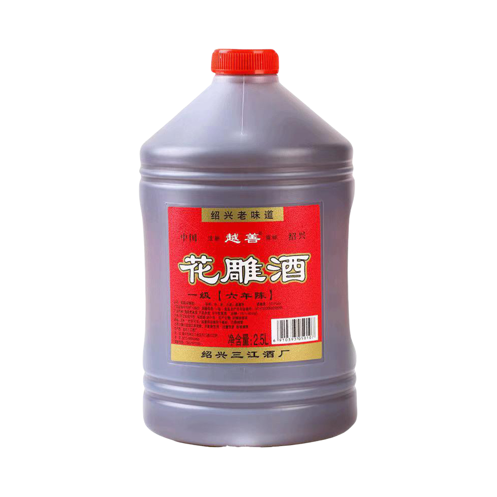 推荐商品：越善 一级 花雕酒 2.5L 12%vol 桶装