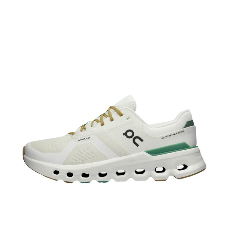 推荐商品：On/昂跑 Cloudrunner 2 缓震支撑 防滑耐磨 防水 网布透气 舒适百搭 跑鞋 男款/白色/绿色