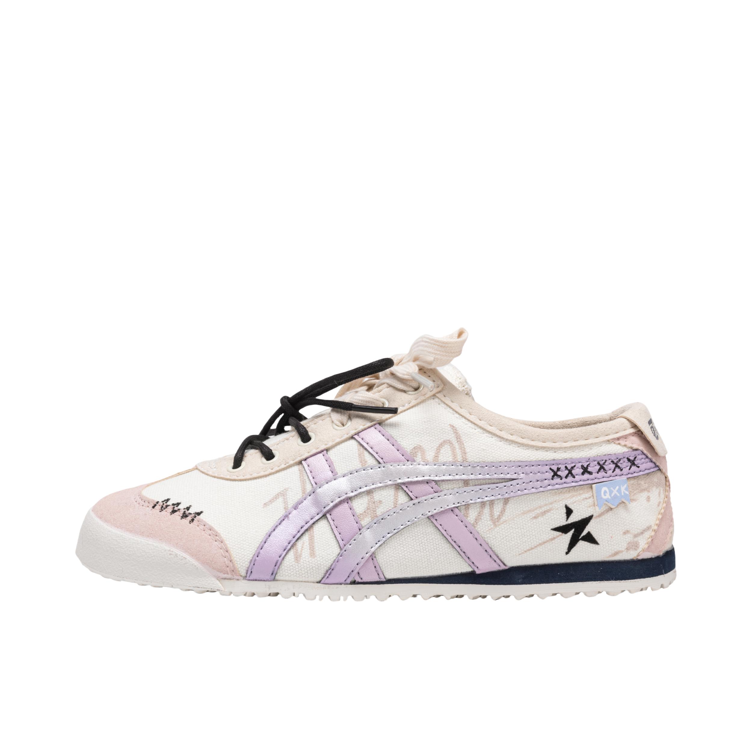 推荐商品：定制款 Onitsuka Tiger 鬼塚虎 MEXICO 66 运动休闲鞋 轻便 低帮 圆头 橡胶 梦境信筏