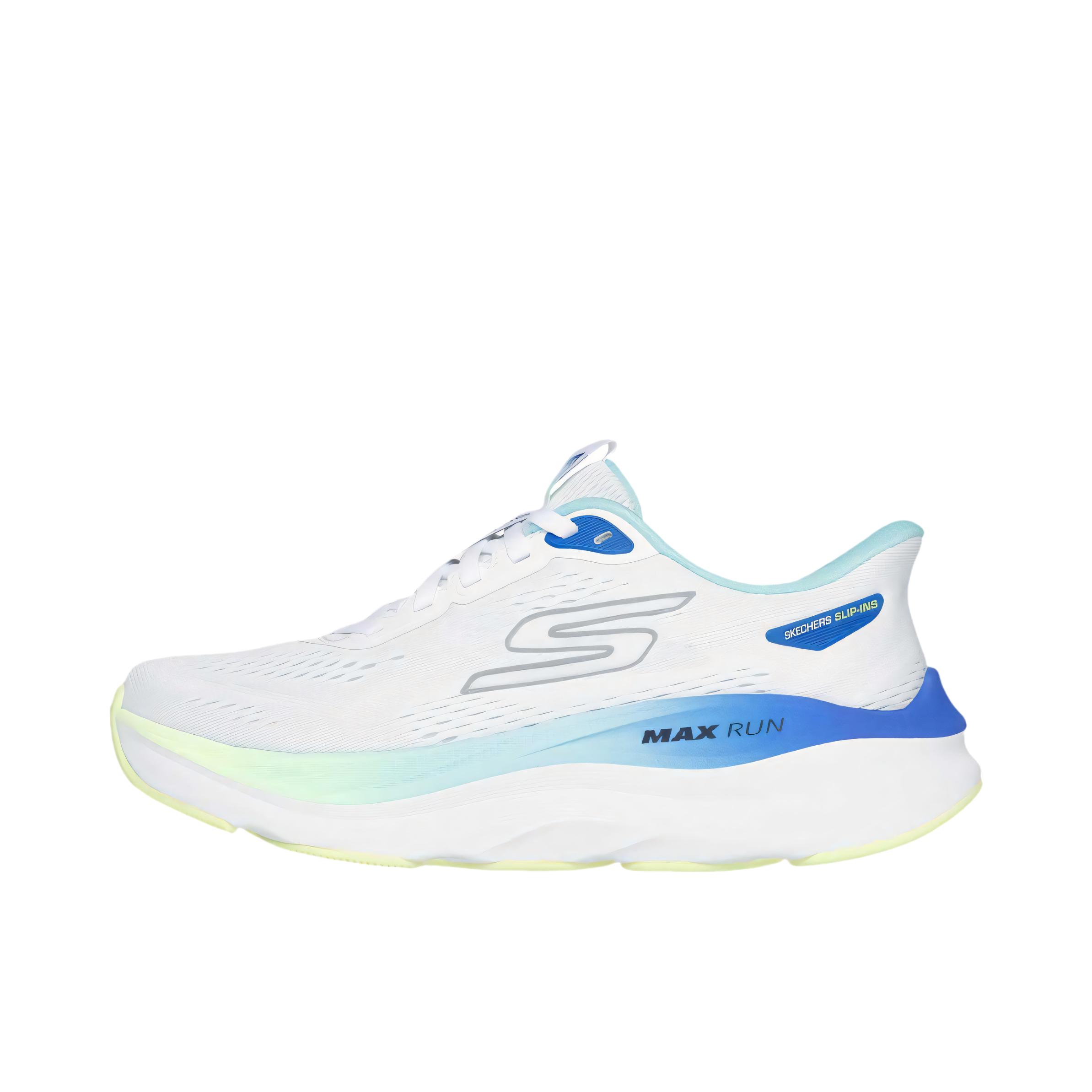 推荐商品：Skechers/斯凯奇 Max Cushioning 跑鞋 百搭低帮橡胶圆头 女款/白色