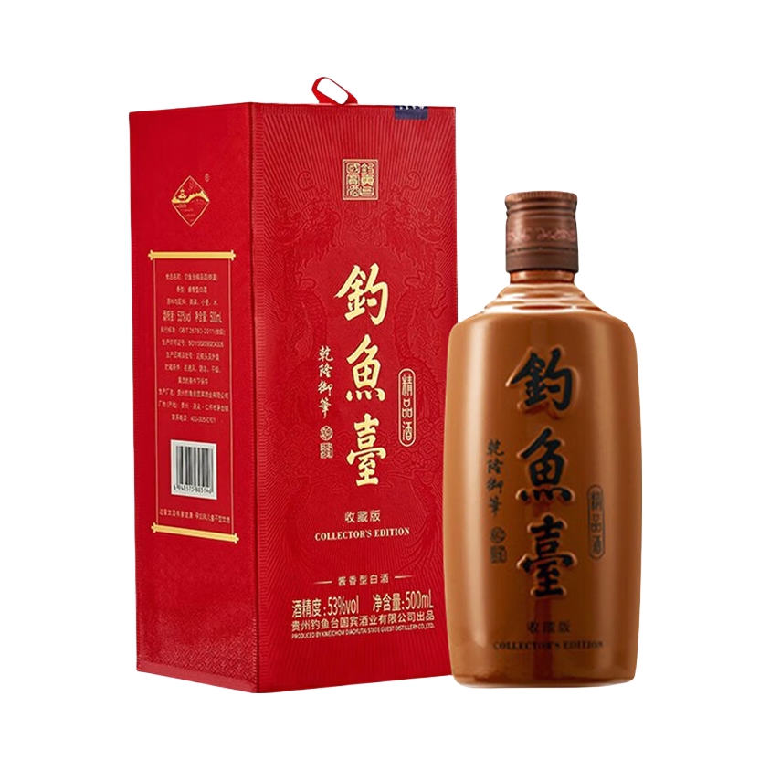 推荐商品：钓鱼台 2022年 收藏版 500ml 53度 白酒 盒装