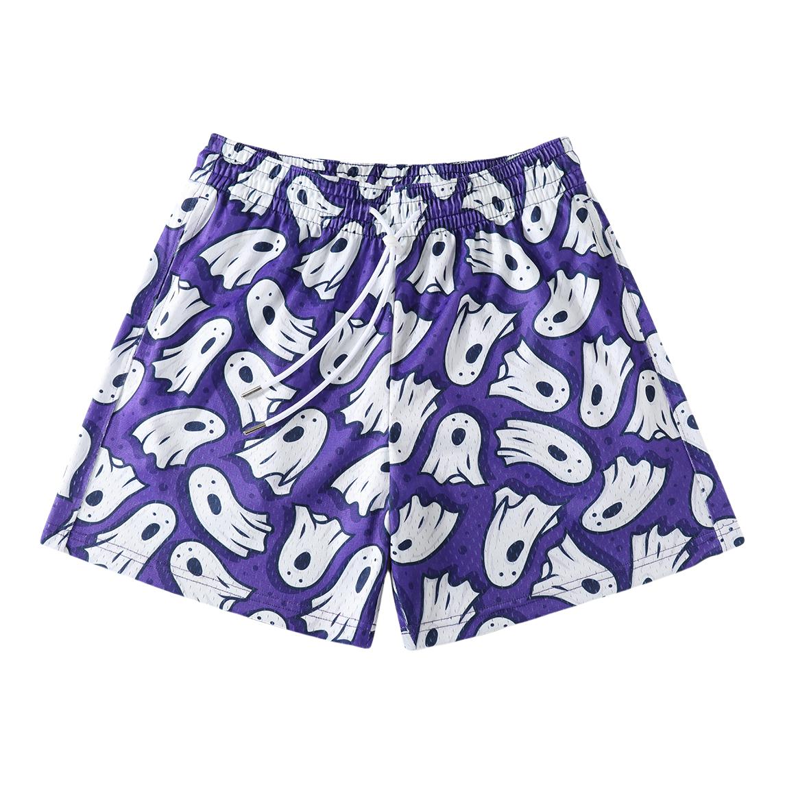 推荐商品：SALICHI 速干中腰系带三分运动短裤 SALICHI-2506# 紫白