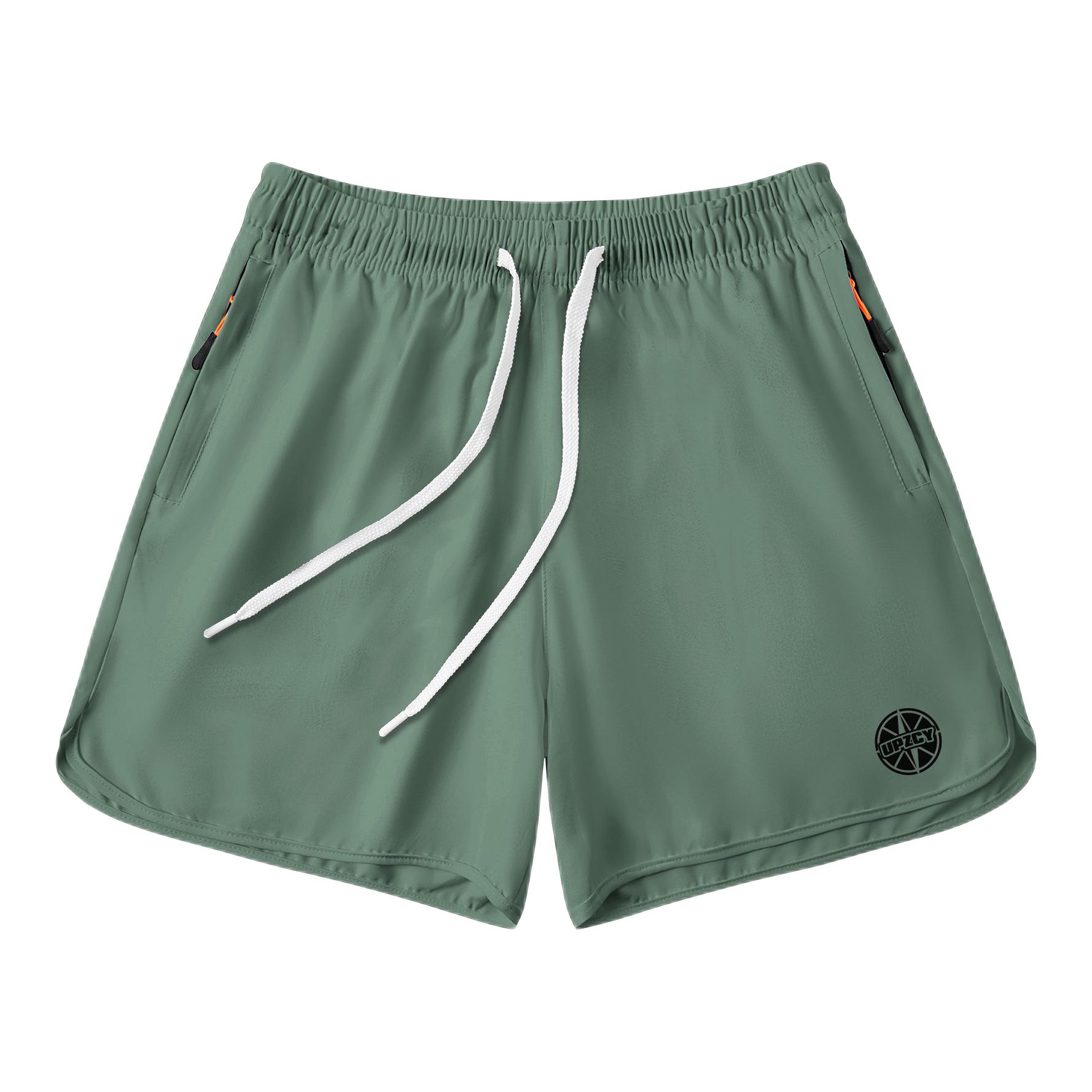 推荐商品：UPZCY 直筒三分速干冰丝休闲短裤 24UP-021-2506 橄榄绿