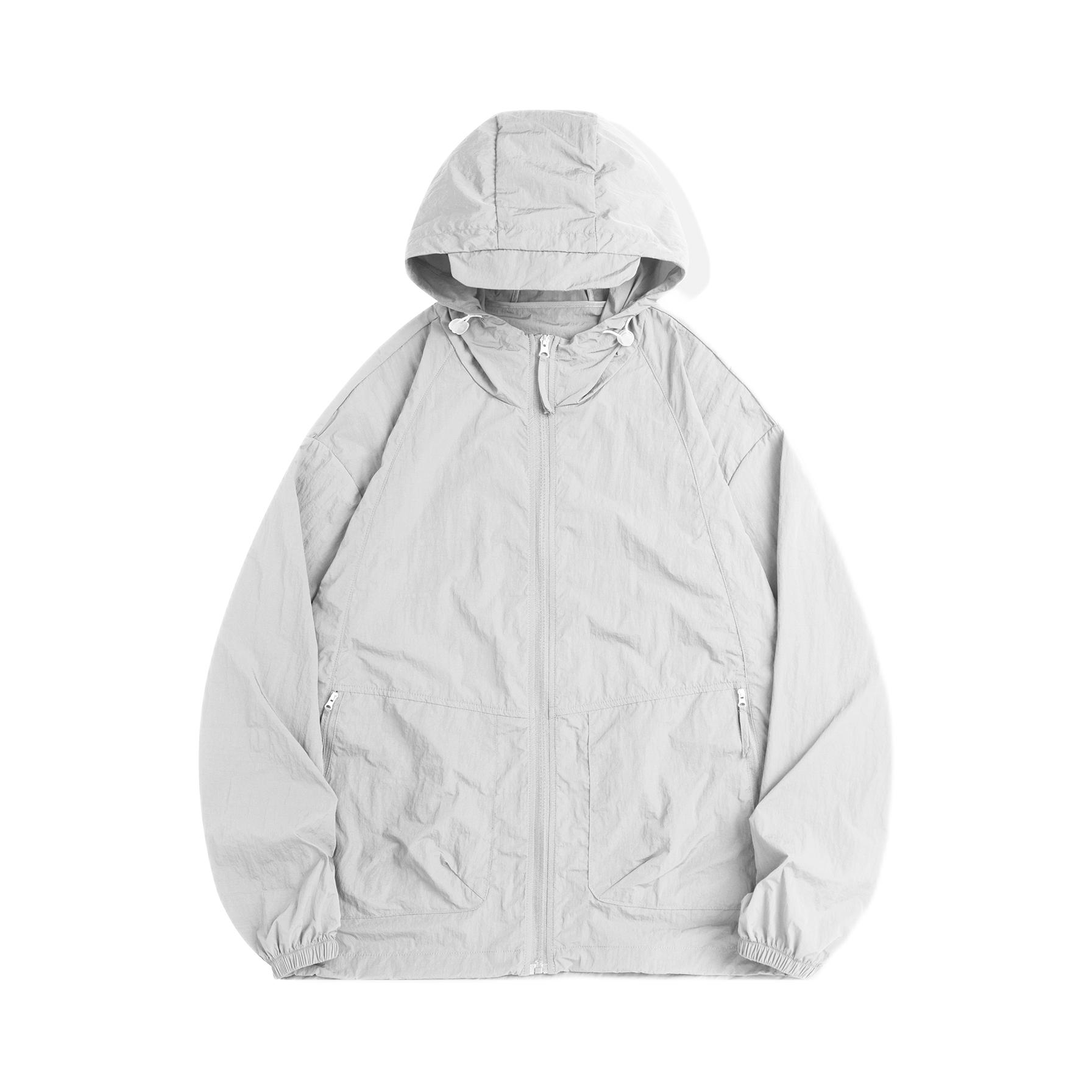 推荐商品：UPZCY 速干纯色轻薄连帽防晒衣 24UP-030-F003-1 水泥灰