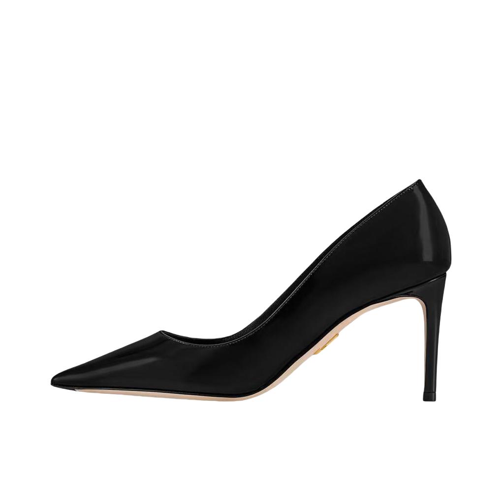 推荐商品：Louis Vuitton/路易威登 Gala Pump 高跟鞋 尖头套穿细跟皮革 黑色