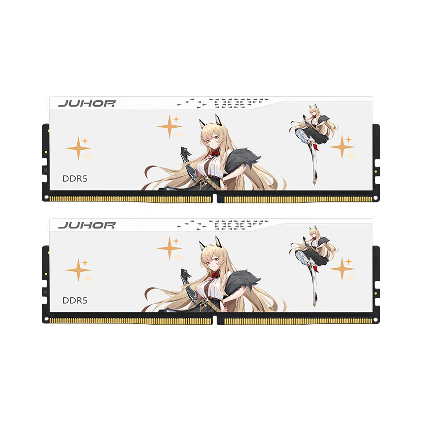 推荐商品：JUHOR/玖合 玲珑 DDR5 白色 台式机 马甲条 内存条 澎湃性能 超低时序
