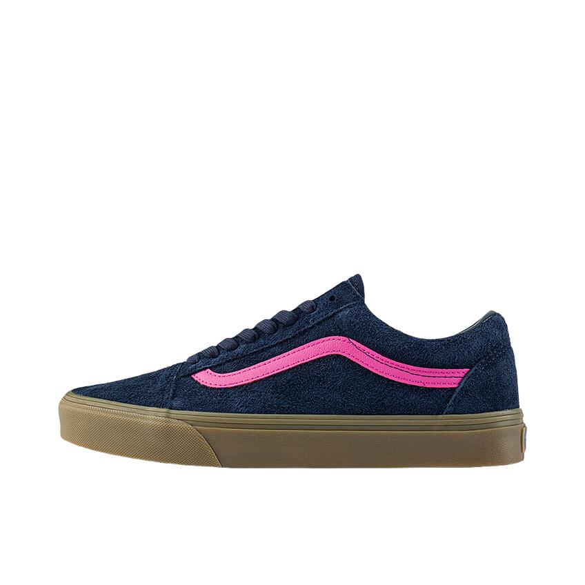 推荐商品：Vans/范斯 Old Skool 滑板鞋 板鞋 轻便防滑复古舒适经典 藏青/粉色