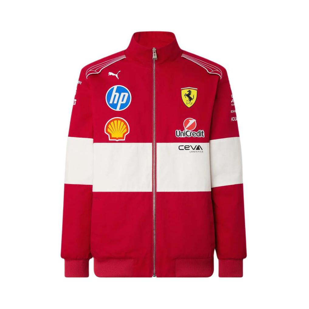 【李帝努同款】Puma/彪马 x 法拉利F1 联名拉链长袖立领夹克外套 763954 红