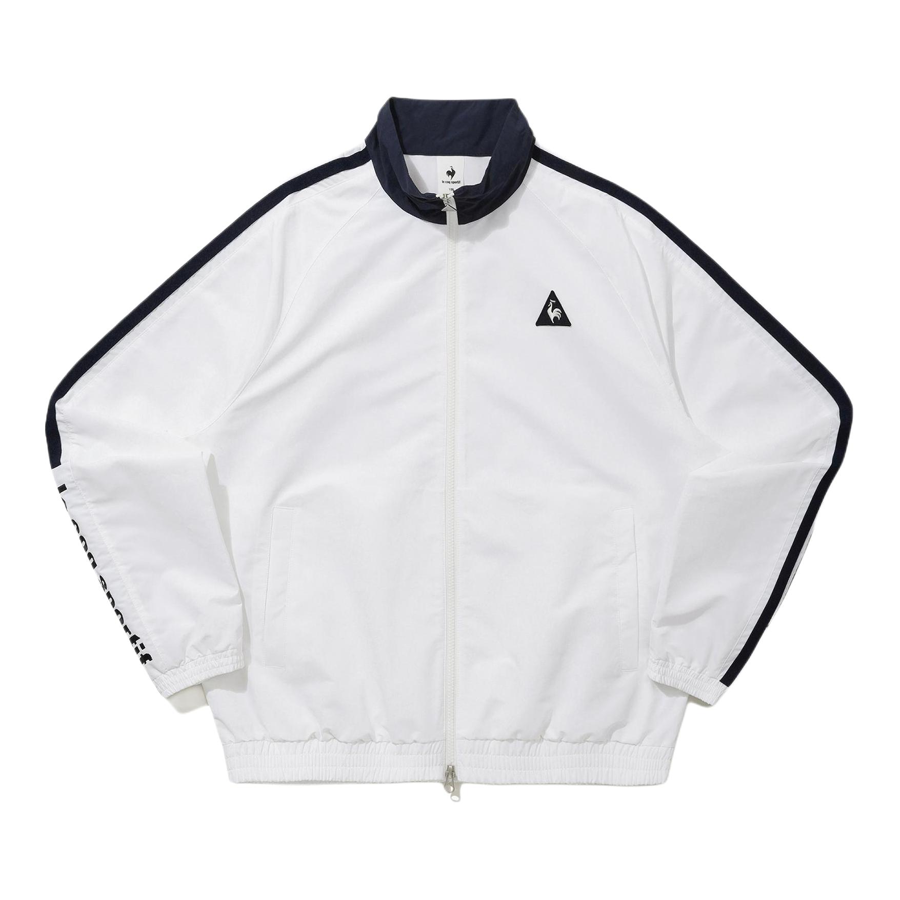 推荐商品：le coq sportif/乐卡克 拉链立领长袖夹克 QQ123LJK35 白