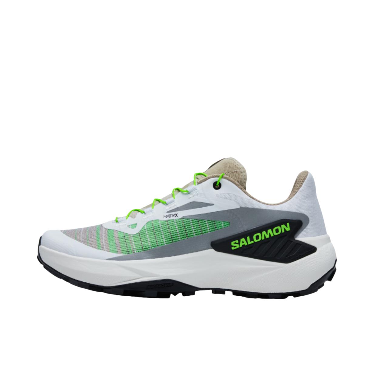 推荐商品：Salomon/萨洛蒙 Genesis 户外鞋 越野跑鞋 防水耐磨稳定支撑抓地敏捷长距离轻量包裹织物 男款/白色