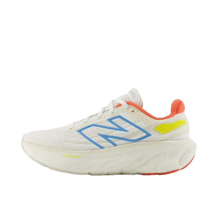 推荐商品：New Balance Fresh Foam X 1080v13 跑鞋 舒适缓震防滑耐磨慢跑圆头 白色/红色/蓝色