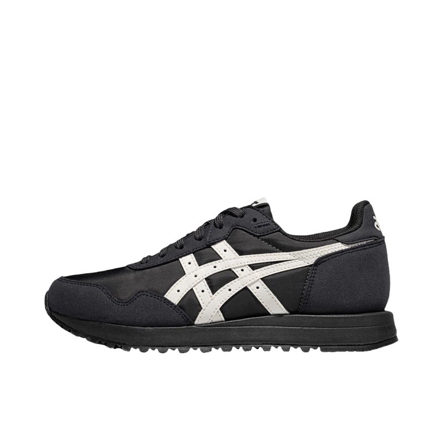 推荐商品：Asics/亚瑟士 Tiger Runner 2 跑鞋 耐磨减震舒适透气防滑百搭休闲时尚贴合 黑色/奶白色