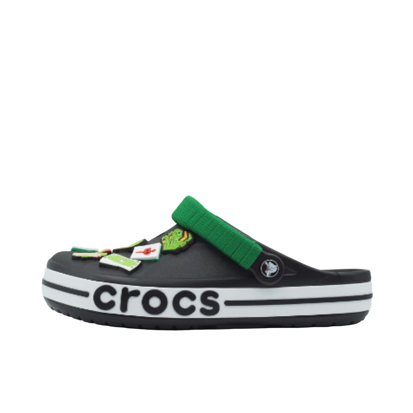 推荐商品：定制款 Crocs/卡骆驰 Bayaband Clog 洞洞鞋凉鞋 百搭舒适防滑炫纹跃动 恭喜发财