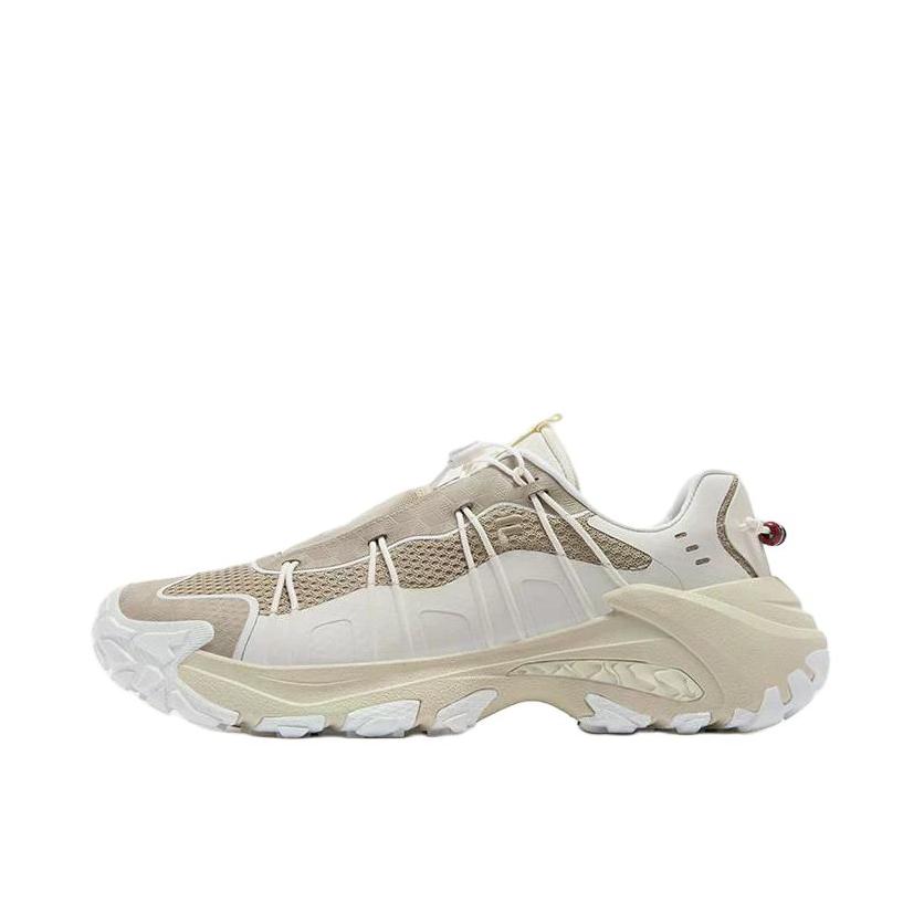 推荐商品：【赵露思同款】 FILA/斐乐 EXOCET II 运动休闲鞋 户外鞋 登山鞋 徒步鞋 百搭低帮耐磨舒适 DOE联名/素卡其色/古白色