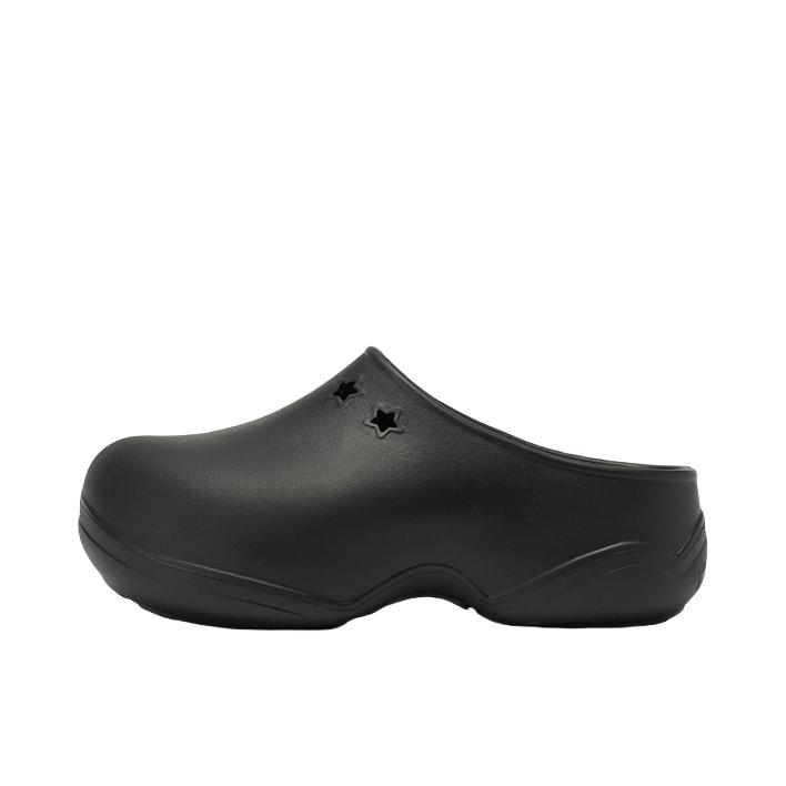 推荐商品：GOOD BAI GOODEES Star Fluffy 拖鞋 可爱厚底低帮 女款/黑色