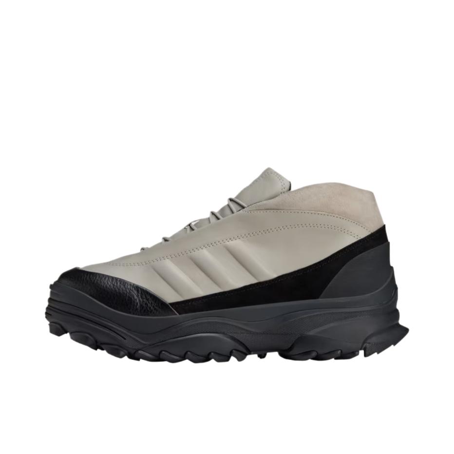 推荐商品：adidas Y-3 GSG9 运动休闲鞋 中帮平跟圆头系带 米色/黑色