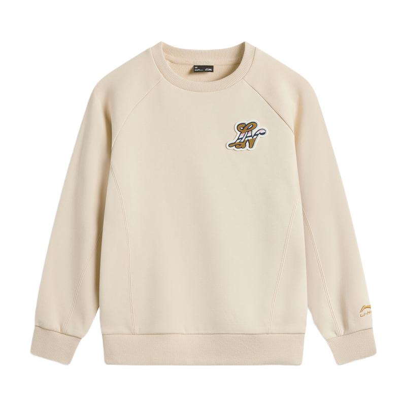推荐商品：Li Ning/李宁童装 套头圆领长袖卫衣 中大童 YWDU156 木薯杏