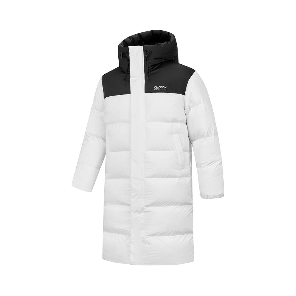 Qiaodan/乔丹体育 防风保暖长款羽绒服 QXLGM3254046 白