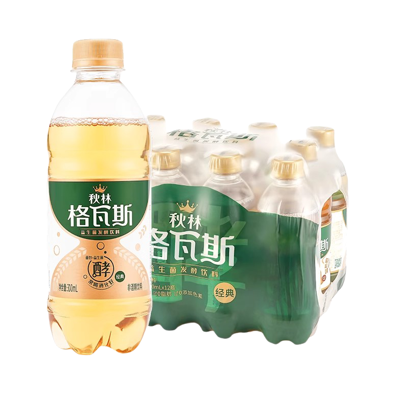 推荐商品：秋林·格瓦斯 俄罗斯风味 300ml 气泡水 瓶装
