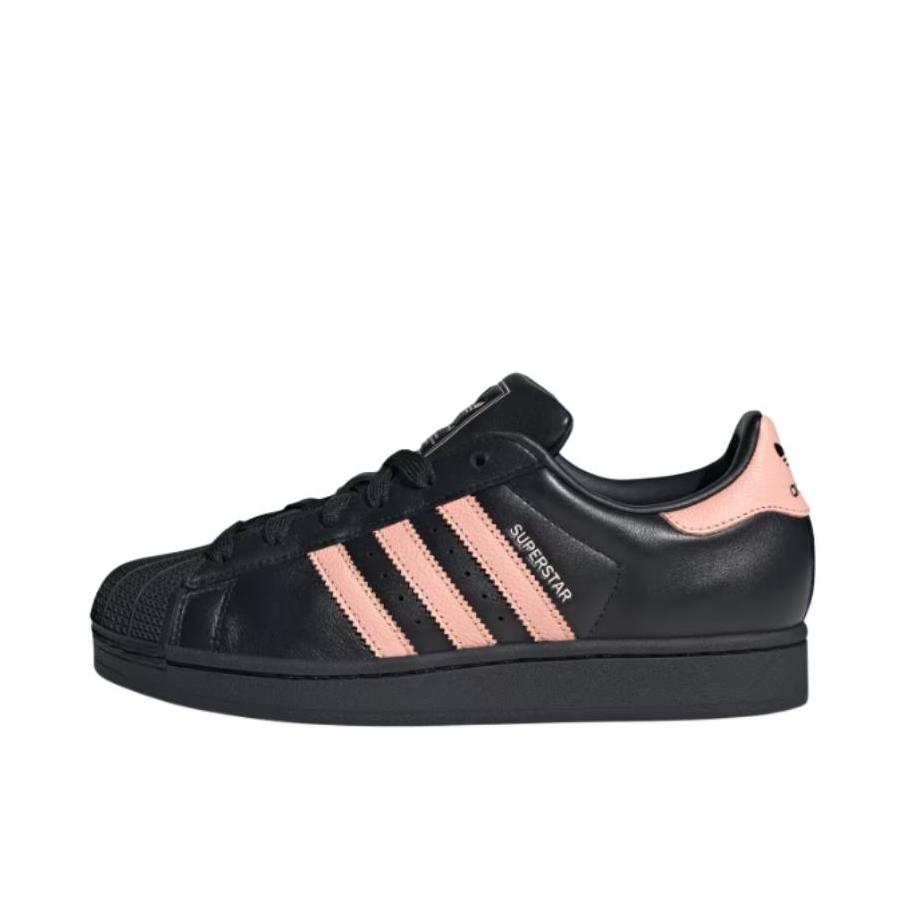 推荐商品：【宋雨琦同款】 adidas Originals Superstar 板鞋 轻便贝壳头薄底舒适百搭耐磨复古 黑色/浅粉色