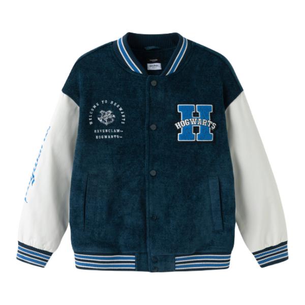 推荐商品：balabala/巴拉巴拉童装 厚款棒球领单排扣棉服 男中小童 202125106103 蓝