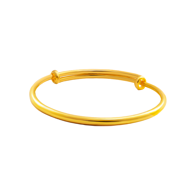 推荐商品：兆亮 素圈儿童款足金手镯 4000815421