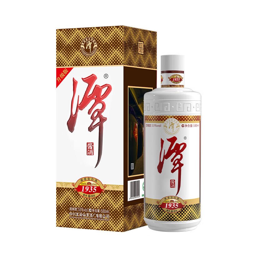推荐商品：潭 1935 53度 白酒 盒装 酱香型坤沙工艺纯粮食