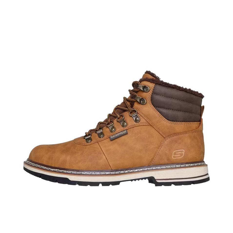推荐商品：Skechers/斯凯奇 Relaxed Fit CoradoJaxx 马丁靴 百搭厚底时尚 深棕色
