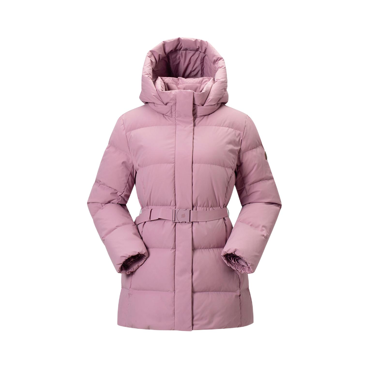 推荐商品：lafuma/乐飞叶 防风拒水保暖鹅绒松紧腰长袖羽绒服 女装 LFJU5DH63 木槿紫