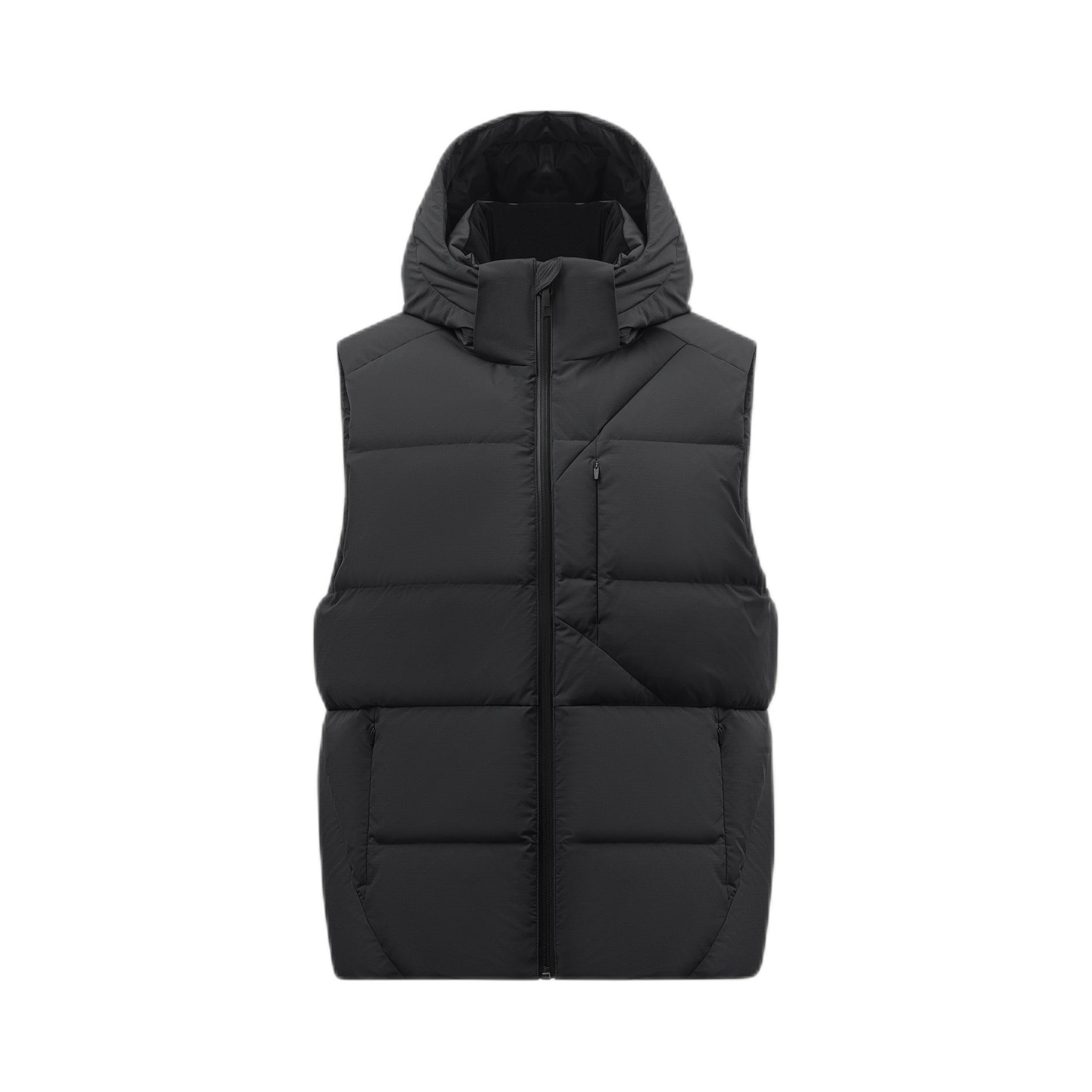 推荐商品：careoflord 探险家系列防水保暖亲肤鹅绒羽绒马甲 9611 极夜黑