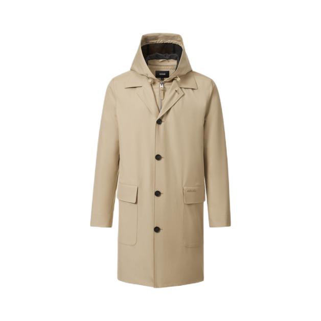 推荐商品：MACKAGE/迈凯奇 三合一可拆卸长款风衣 MATHIAS 浅驼